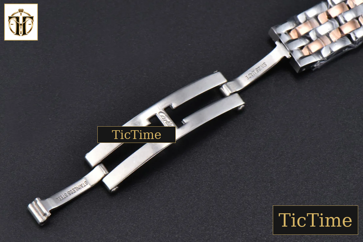 Panthère Secrete Ladies 22mm BVF SS/RG White Dial Diamond Bezel SS/RG Bracelet Ronda Quartz — foto 24