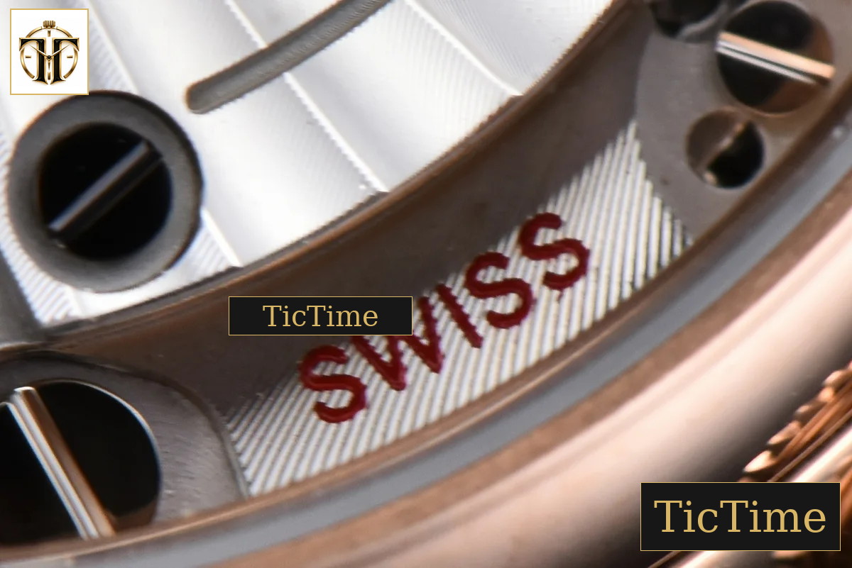 De Ville Ladies Prestige 34mm VSF White Diamond Bezel Purple Dial Diamond Roman Marker RG Bracelet A8800 — foto 19