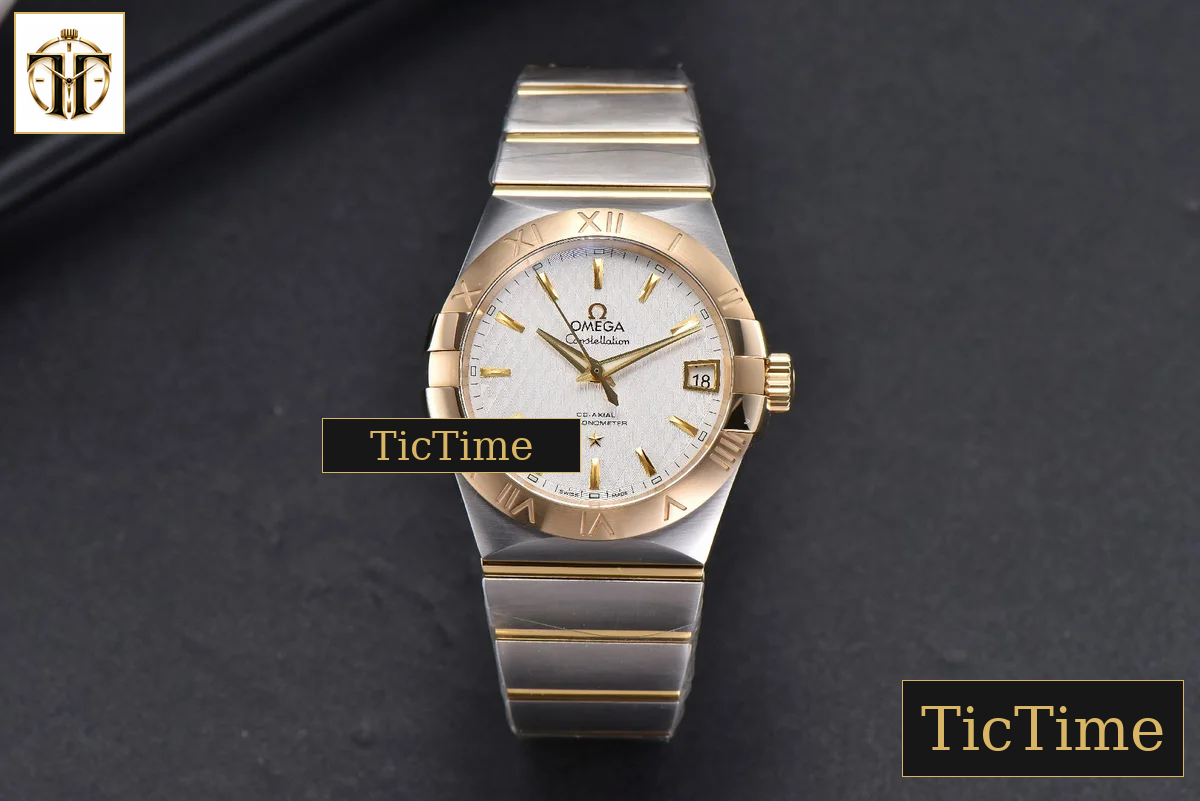 Constellation 38mm VSF YG/SS White Textured Dial YG/SS Bracelet A8500 — foto 3