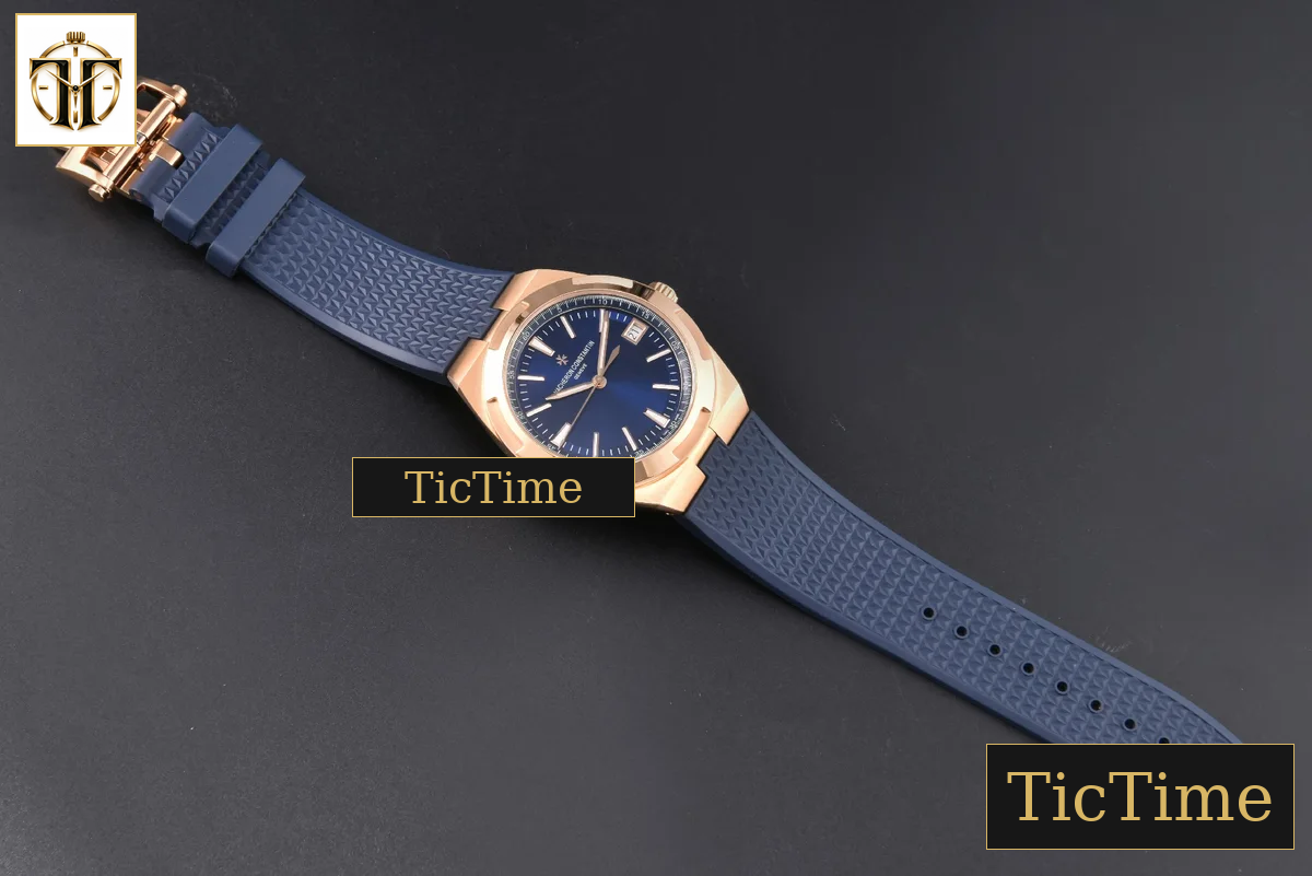 Overseas 4500V 41mm PPF RG Blue Dial Blue Rubber Strap A5100 — foto 31