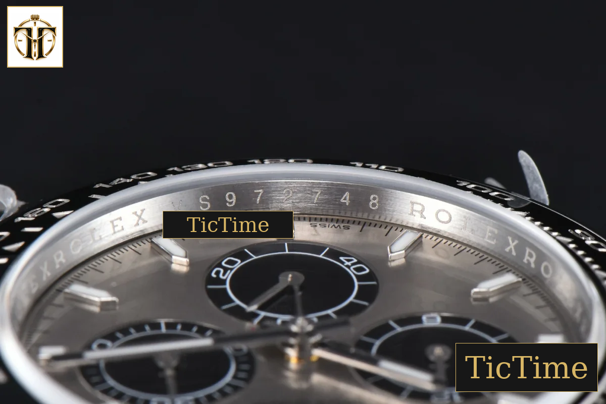 Daytona 126519 40mm BPF SS Black Bezel Grey Dial Black Subdial Black Oysterflex Strap SH4131 — foto 15