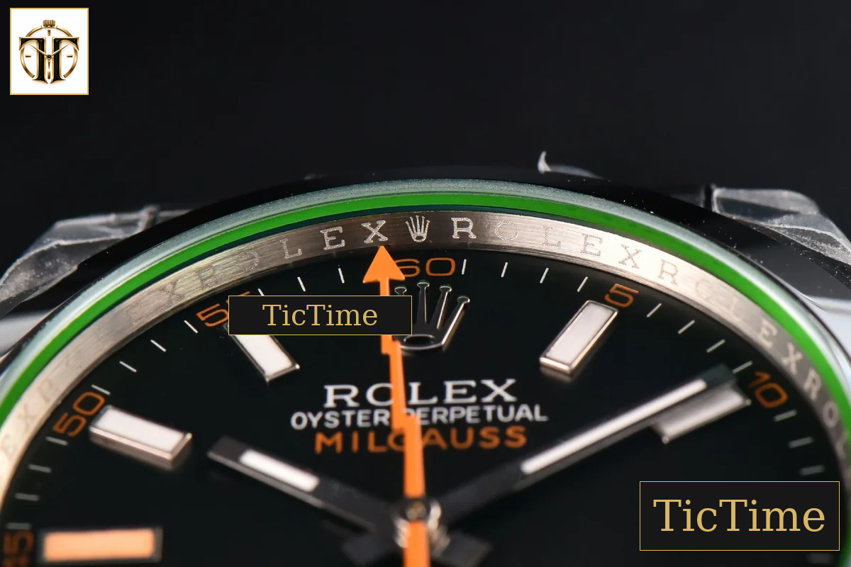 Milgauss 904L 116400 40mm GMF Black Dial SS Bracelet SH3131 — foto 11