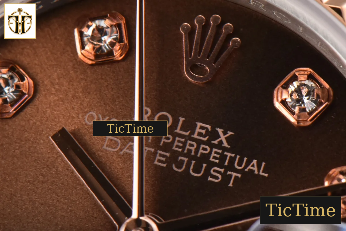 DateJust Ladies 28mm WF RG/SS Brown Dial Diamond Marker Jubilee Bracelet A2236 — foto 6