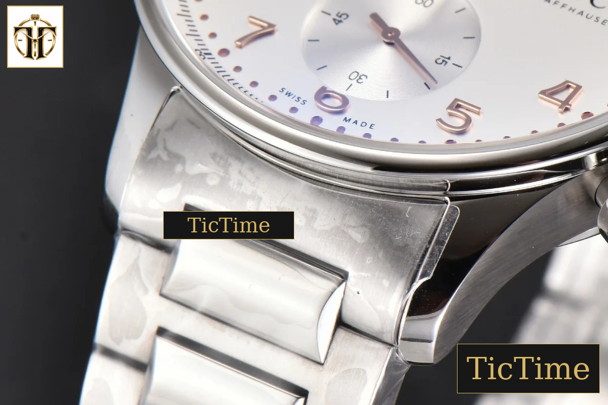 Portuguese Chrono IW3716 41mm RSF White Dial YG Hand SS Bracelet A7750 — foto 10