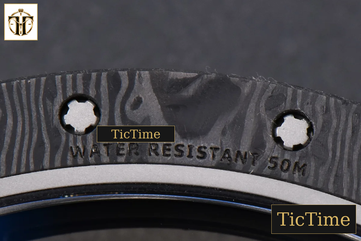 NTPT RM055 43mm ZF Blue Bezel White Crown White Rubber Strap V6 RMUL2 — foto 20