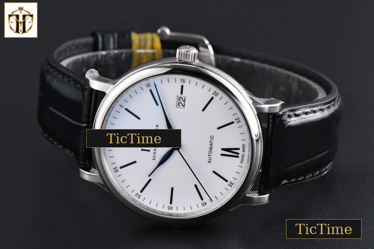 Portofino ‘150 Years’ 40mm V7F White Dial Blue Hands Black Leather Strap A2892 — foto 12