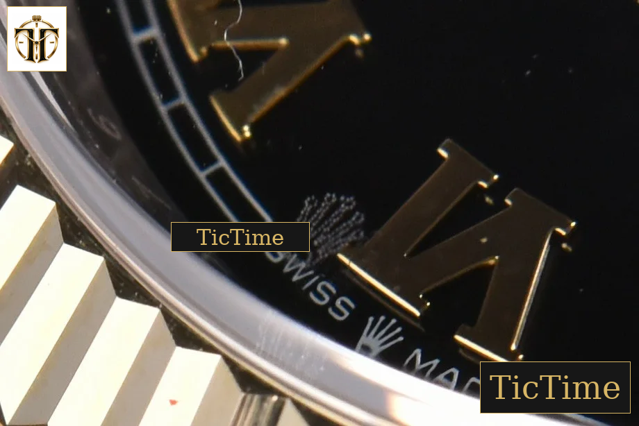 DateJust 904L 36mm GMF YG/SS Fluted Bezel Black Dial Roma Marker Jubilee Bracelet VR3235 — foto 10