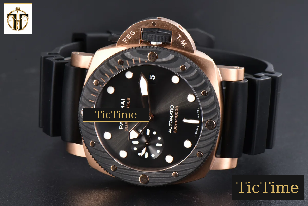 PAM1070 44mm VSF RG Sub Quaranta Black Dial Black Rubber Strap P900 — foto 13