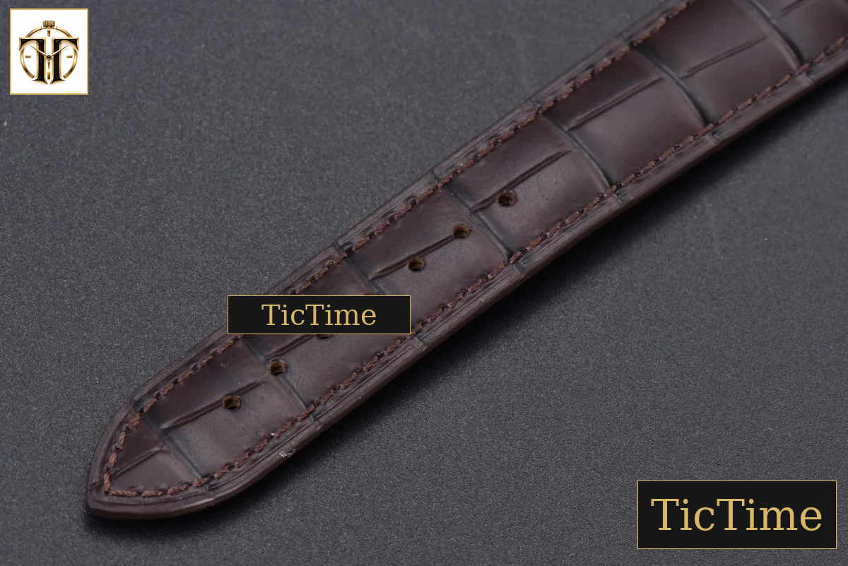 Patrimony Date 40mm ZF RG White Dial Brown Leather Strap Miyota 9015 — foto 23
