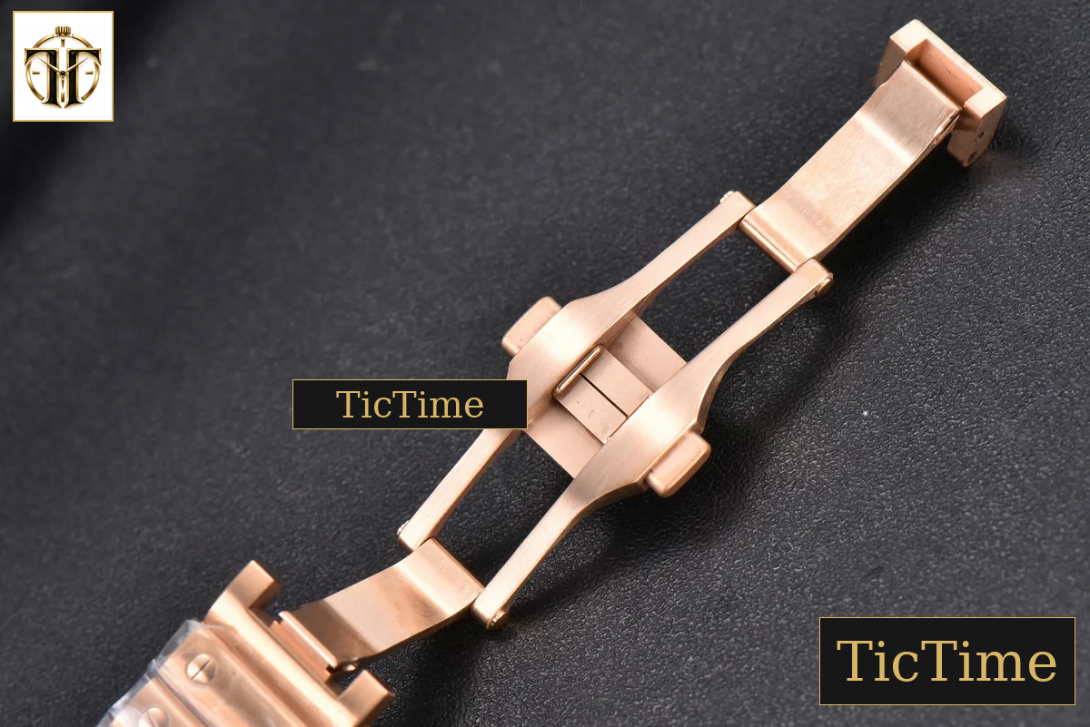 Santos de Cartier Medium 35mm BVF RG White Dial RG Bracelet Miyota 9039 — foto 18