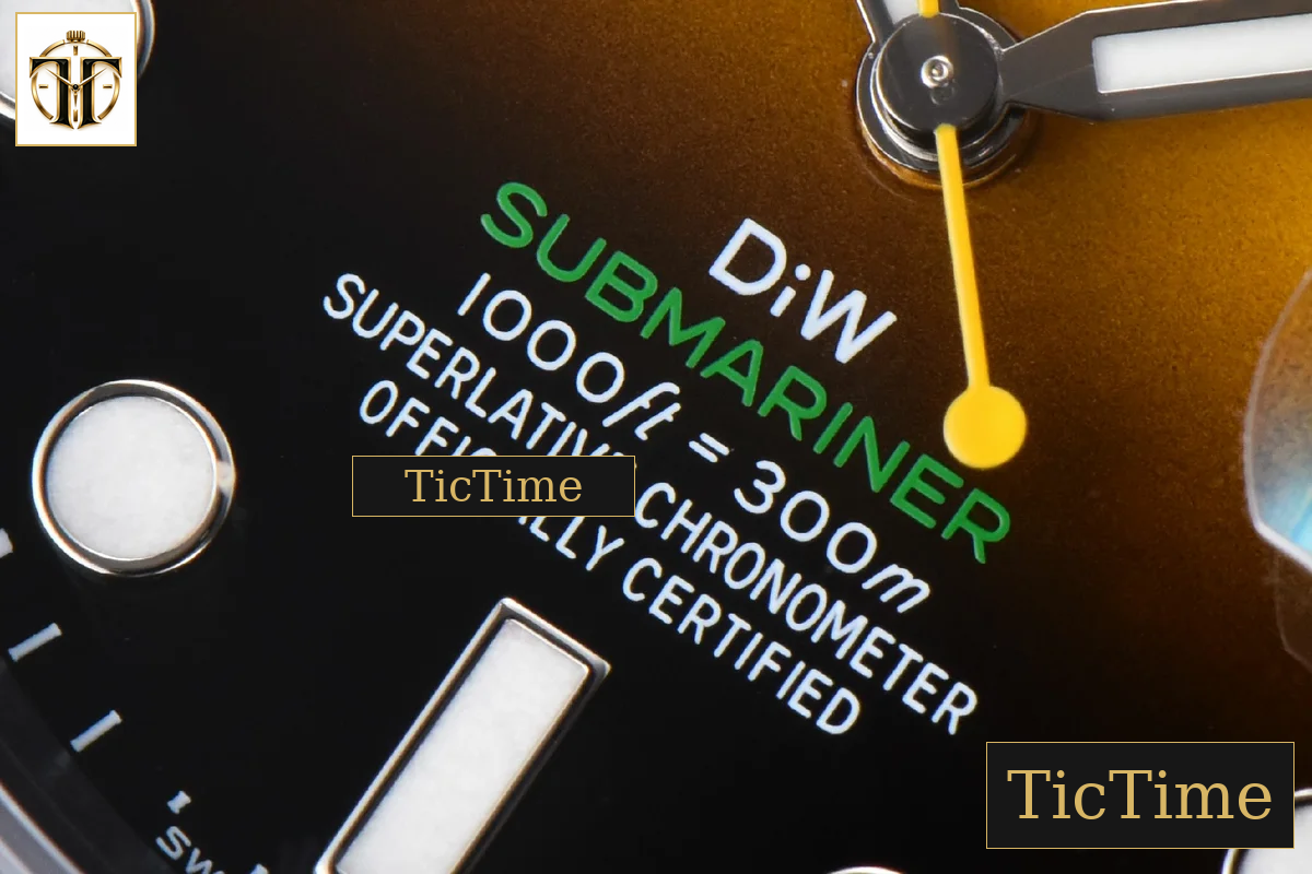 Submariner DIW DLC 41mm VSF Yellow Gradient Dial SS Bracelet VS3135 — foto 8