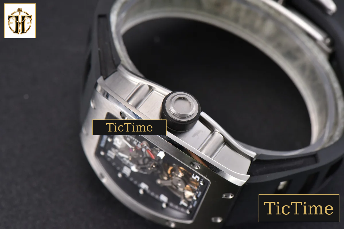 Tourbillon RM001 47mm JBF SS Black Skeleton Dial Black Rubber Strap — foto 11