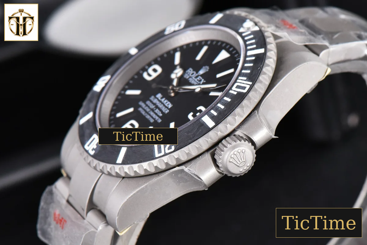 Submariner DIW Sandblasted 40mm VSF Black Carbon Dial SS Bracelet VS3135 — foto 11