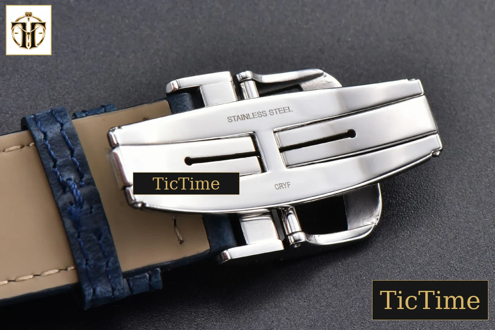 Master Reverso Tribute Small Seconds 30x47mm MGF Blue Dial Blue Leather Strap A854A — foto 28
