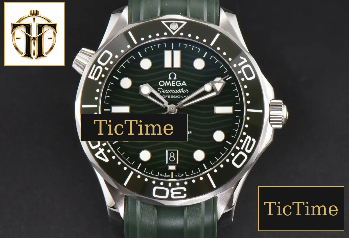 Seamaster Diver 300M 42mm VSF Green Ceramic Green Dial Green Rubber Strap VS8800 — foto 2