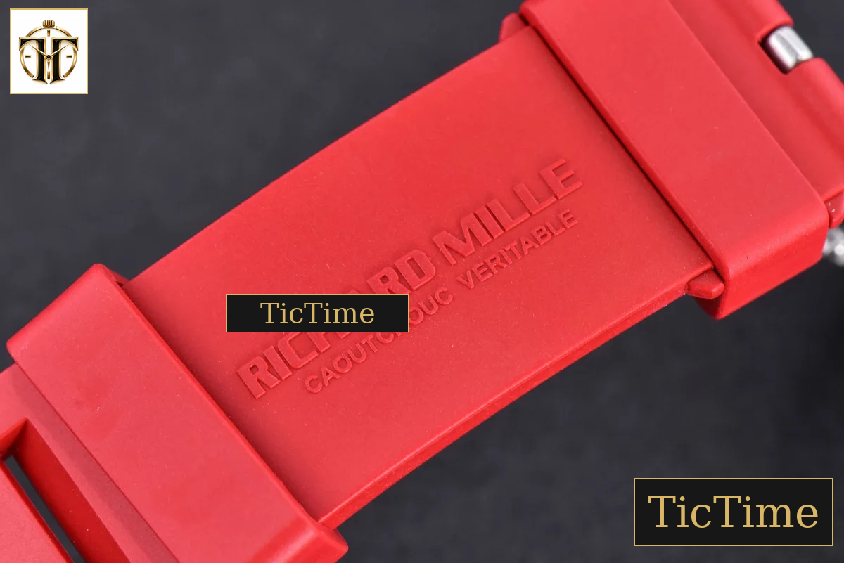 RM035-02 KVF Skeleton Dial Red Red Rubber Strap V3 Miyota8215 — foto 21
