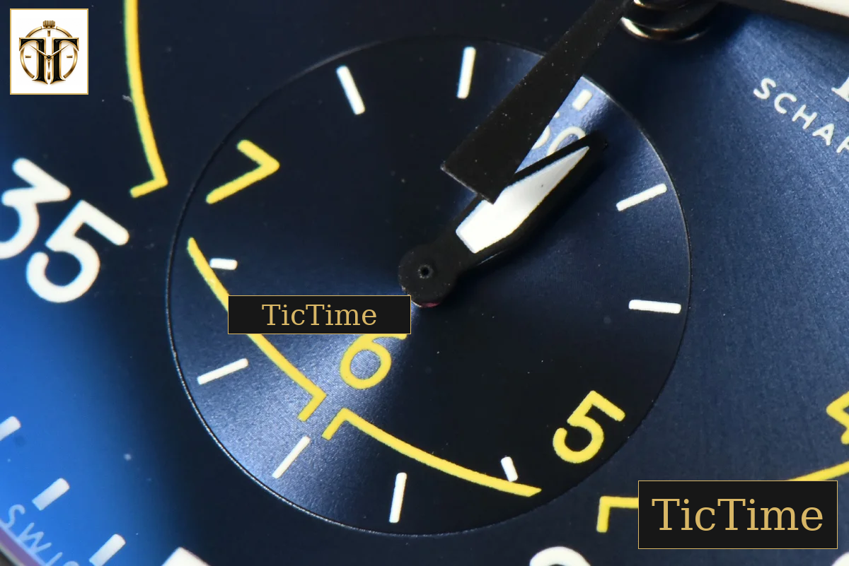Pilot Chrono 44mm YLF Blue Angels Black Ceramic Blue Diam Blue Leather Strap A7750 — foto 7