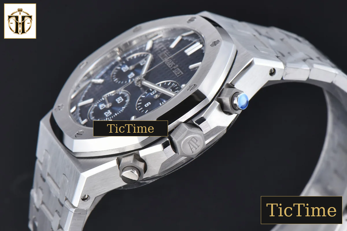 Royal Oak Chronograph 26240 41mm APSF Blue Checkered Blue Subdial SS Bracelet V1 SH4401 — foto 12