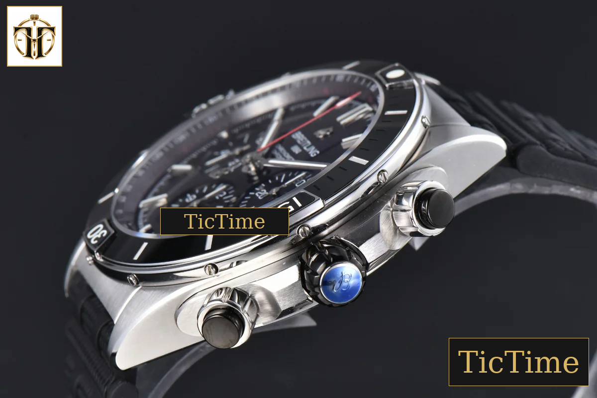 Chronomat B01 44mm BLSF Black Bezel Black Dial Rubber Strap 7750 — foto 11