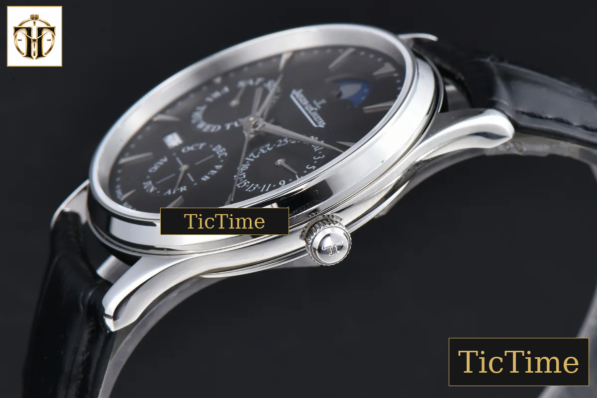 Master Ultra Thin Perpetual Calendar 39mm VRF SS grey Dial Black Leather Strap MY9015 — foto 11