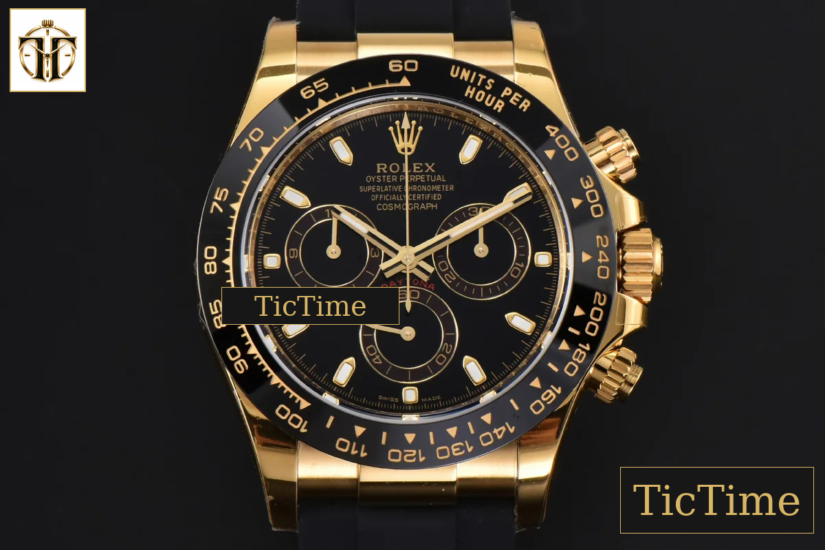 Daytona 116518 BTF YG Ceramic Black Dial Oysterflex Strap SA4130 — foto 2