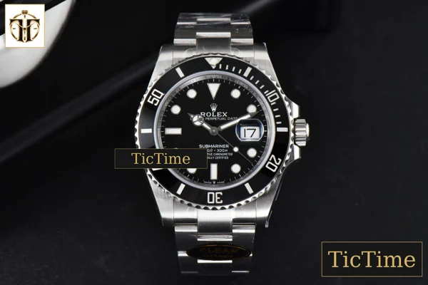 Foto frontal — Submariner LN 126610 41mm Clean Factory Black Ceramic Black Dial SS Bracelet VR3130