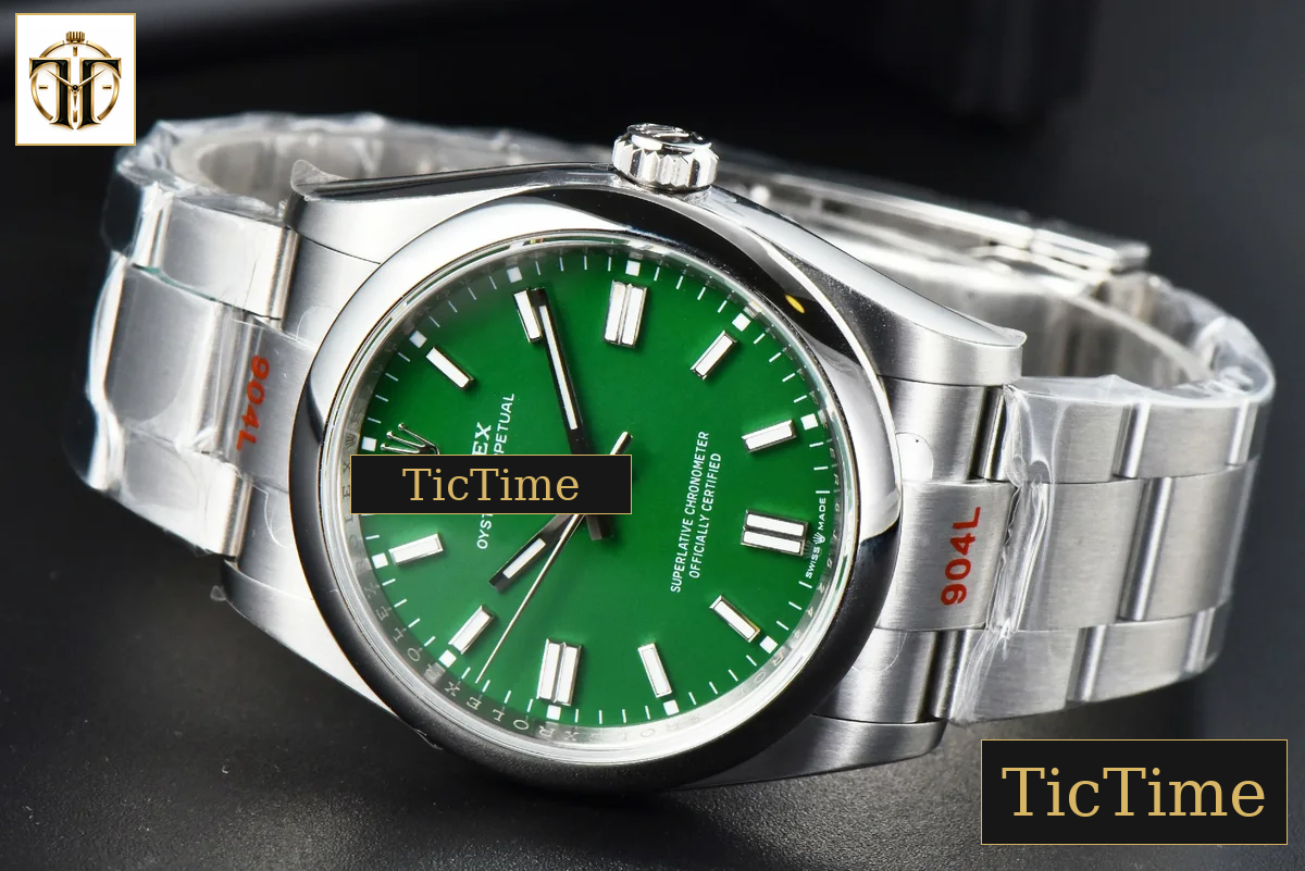 Oyster Perpetual 126000 36mm EWF Green Dial SS Bracelet A3230 — foto 14