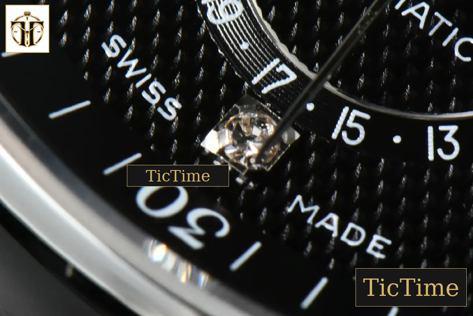 Master Moonphase 40mm GF Black Dial Diamond Marker SS Bracelet A899 — foto 9