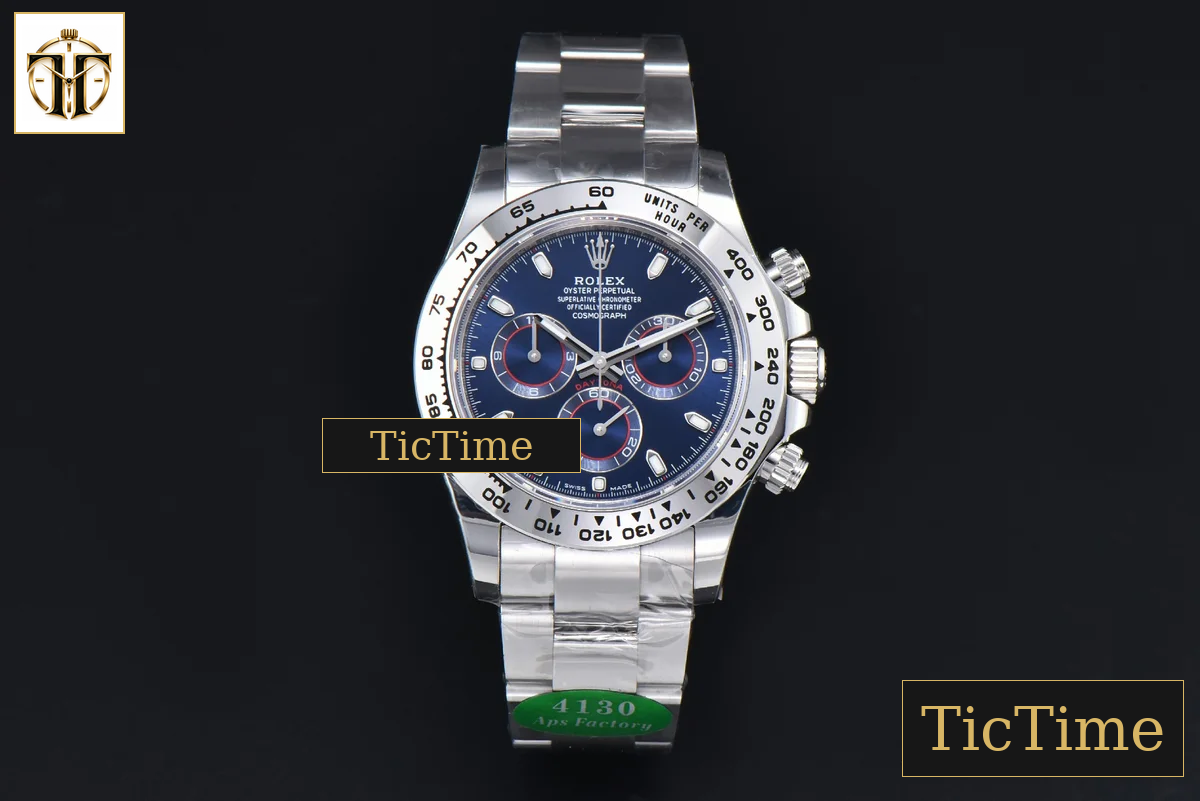 Daytona 116509 APSF SS Blue Dial Lume Marker SS Bracelet SH4130 — foto 3