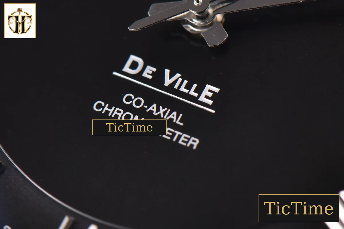 De Ville Hour Vision 41mm VSF Black Dial Stick Marker SS Bracelet A8500 — foto 6