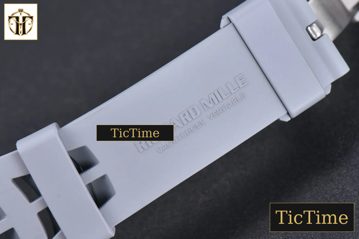 NTPT Chrono RM011 KVF Skeleton Dial Gray Rubber Strap V2 A7750 — foto 24