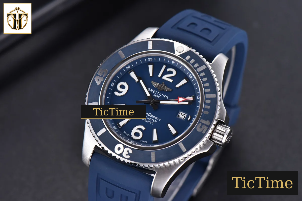 Superocean Automatic 44mm TF Blue Dial Blue Rubber Strap A2824 — foto 4