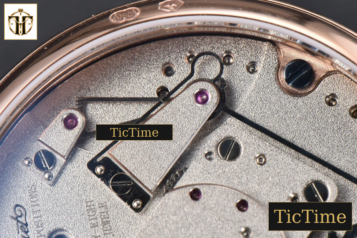 Tradition 7038BR 40mm ZF RG Diamond Gray Dial Silver Subdial White Leather Strap A505 — foto 22