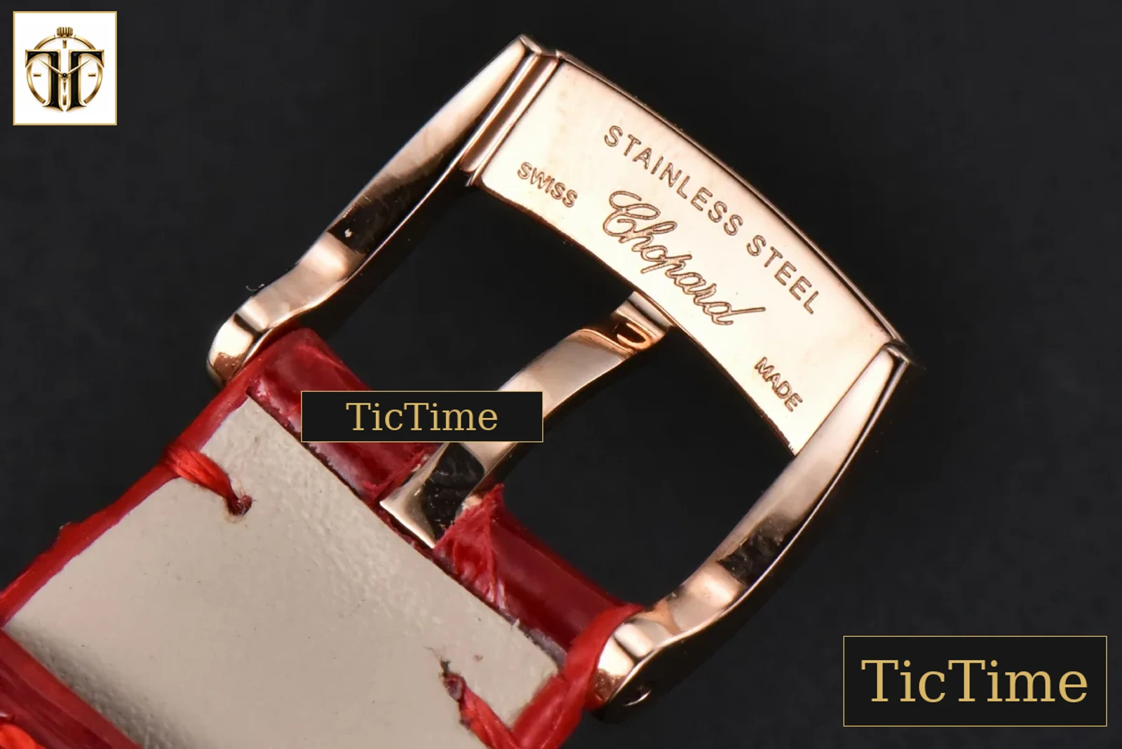 Happy Sport Automatic 33mm HWF RG White Dial Red Leather Strap A2892 — foto 17