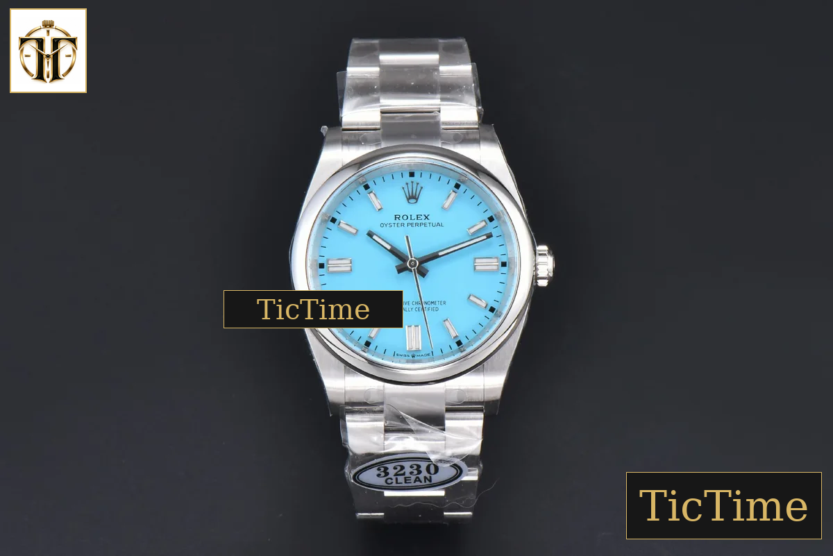 Oyster Perpetual 904L 126000 36mm Clean Factory Tiffany Blue Dial SS Bracelet VR3230 — foto 3