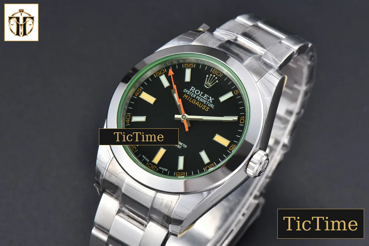Milgauss GV 904L 116400 40mm GSF Black Dial SS Bracelet SA3131 — foto 5