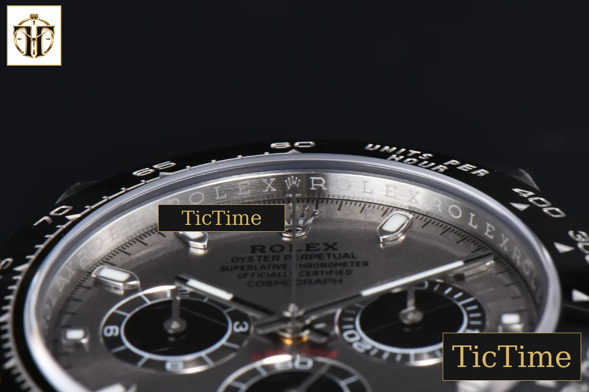 Daytona 116519 40mm APSF SS Gray Dial Ceramic Bezel Lume Marker Oysterflex Strap Tungsten Version SH4130 — foto 13
