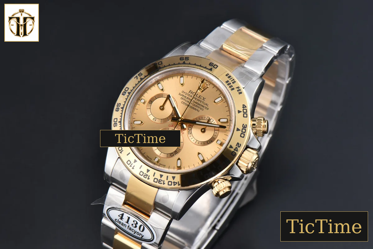 Daytona 116503 Clean Factory YG/SS YG Dial Lume Marker YG/SS Bracelet 4130 — foto 5