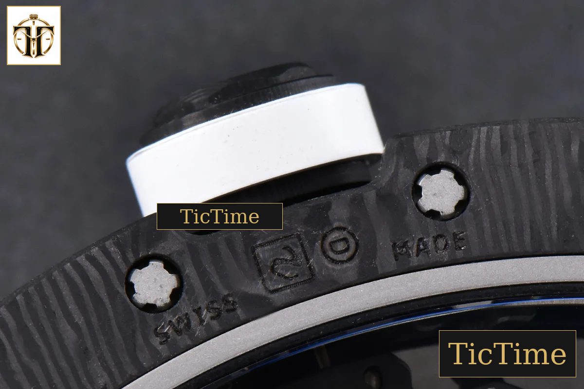 NTPT RM055 43mm ZF Blue Bezel White Crown White Rubber Strap V6 RMUL2 — foto 19
