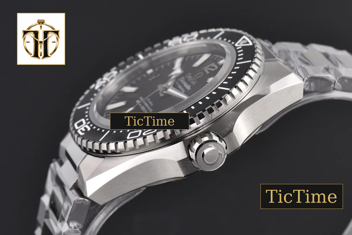 Seamaster Planet Ocean 42mm VS+ Factory Black Dial Black Bezel Steel Strap — foto 33
