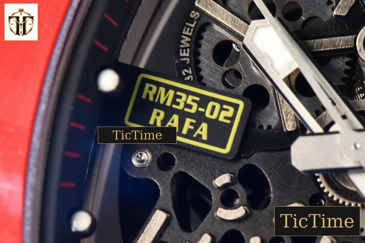 NTPT RM035-02 ZF Red Skeleton Dial Black Rubber Strap RMAL1 — foto 7