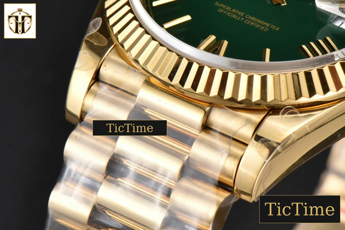DayDate 904L 40mm BPF YG Green Dial YG Bracelet A3235 — foto 10