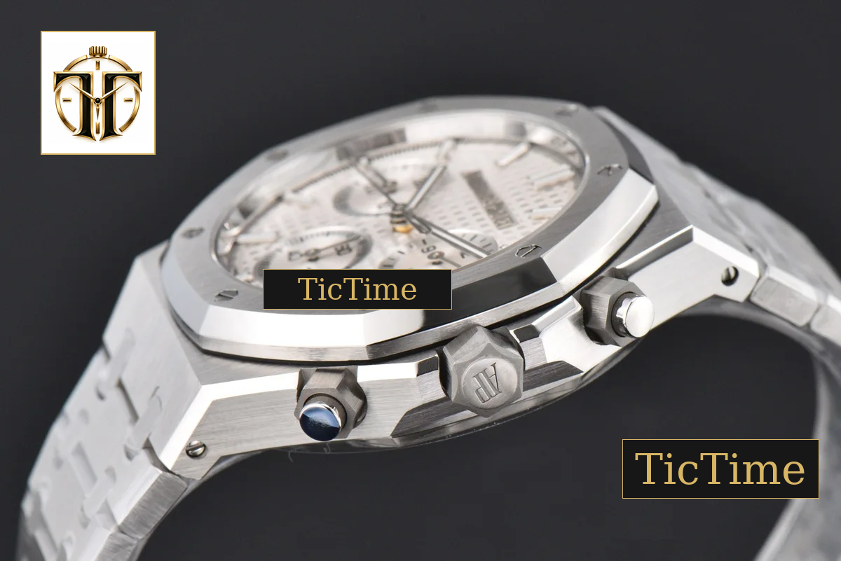 Royal Oak Chrono 26240 ZF SS White Dial SS Bracelet (V2 free sprung ) SA4401 — foto 32