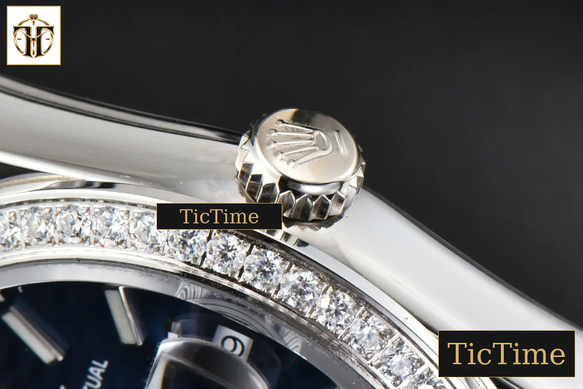 DateJust 36mm BPF Diamond Blue Motif Dial Oyster Bracelet A2824 — foto 17