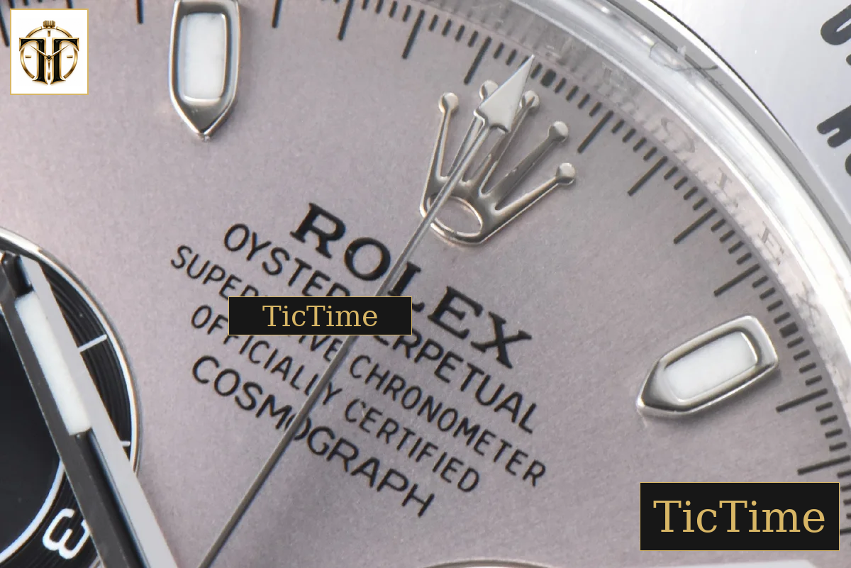 Daytona 116509 40mm Clean Factory SS Gray Dial Black Subdial SS Bracelet A4130 — foto 6