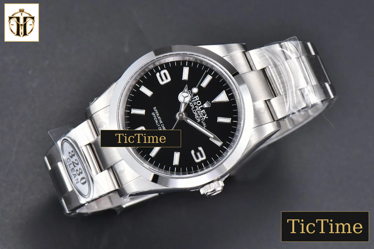 Explorer I 904L 124270 36mm Clean Factory Black Dial SS Bracelet VR3230 — foto 4