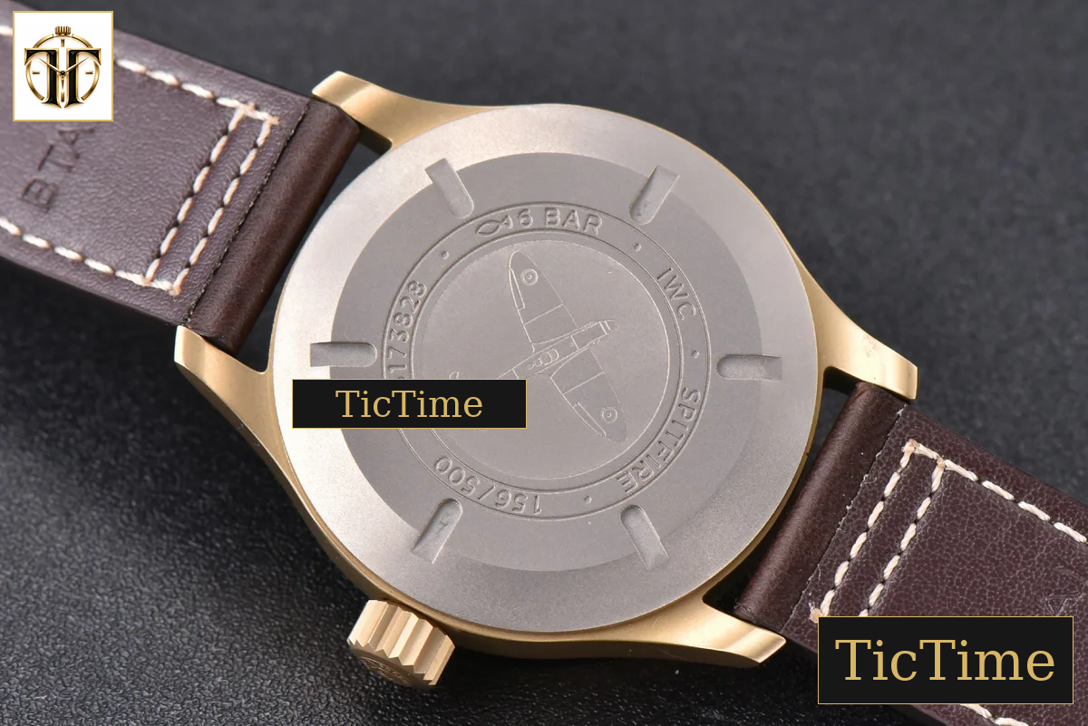 Pilot UTC Spitfire “MJ271” 41mm ZF Bronze Green Dial Brown Leather Strap A2836 — foto 25