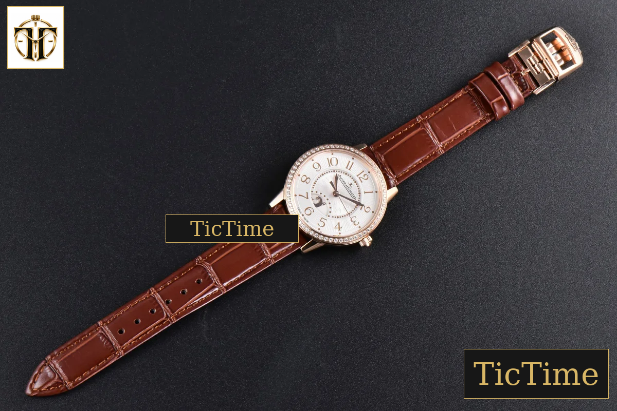 Rendez-Vous Night & Day 34mm APSF RG Diamond White Textured Dial Brown Leather Strap A898 — foto 33