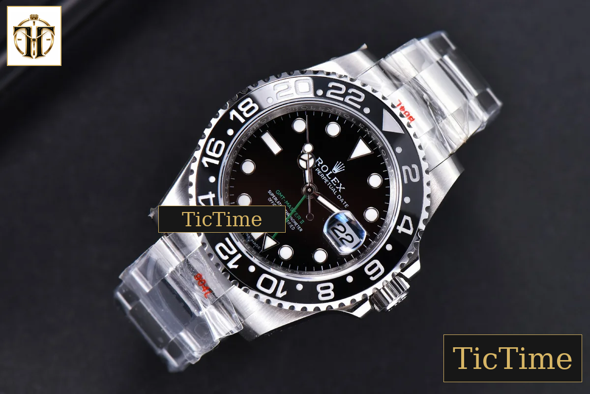 GMT Master 116710LN 40mm V9F Black Dial Black Bezel Oyster Bracelet A3186 — foto 4