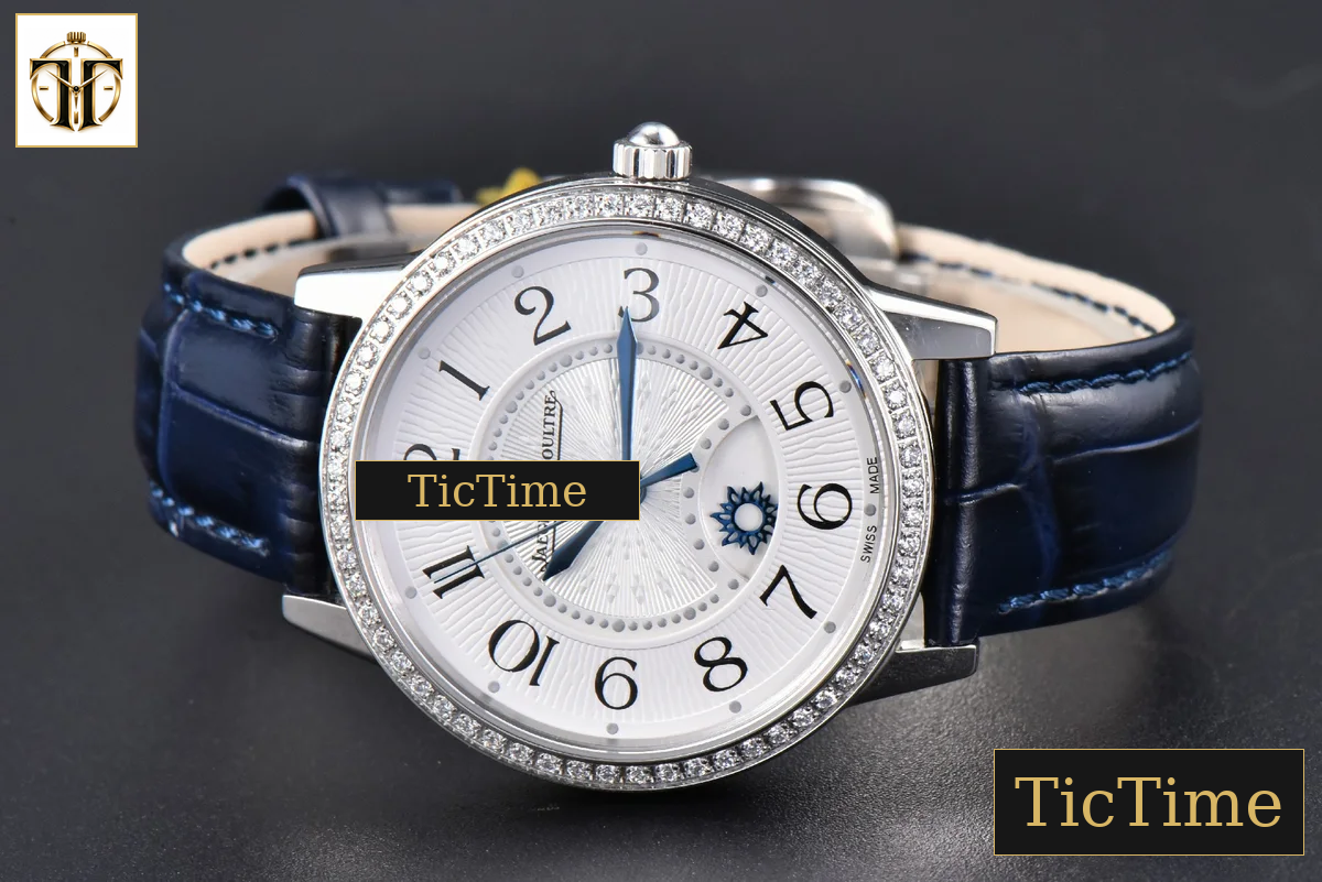 Rendez-Vous Night & Day 34mm APSF Diamond White Textured Dial Blue Leather Strap A898 — foto 12